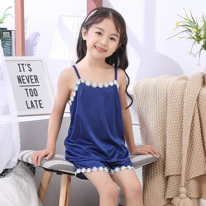 New Product Cute Children Sling Pajamas Girl - Mubimart