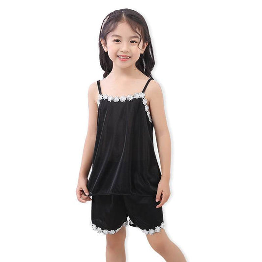 New Product Cute Children Sling Pajamas Girl - Mubimart