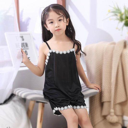 New Product Cute Children Sling Pajamas Girl - Mubimart