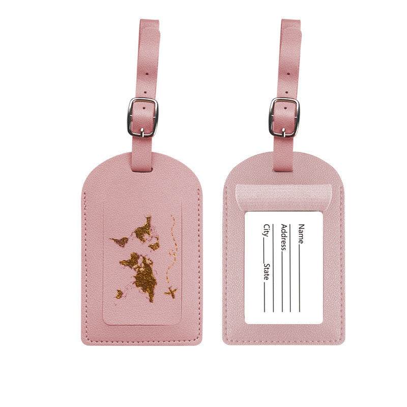 New Products Luggage Tag Leather Name - Mubimart