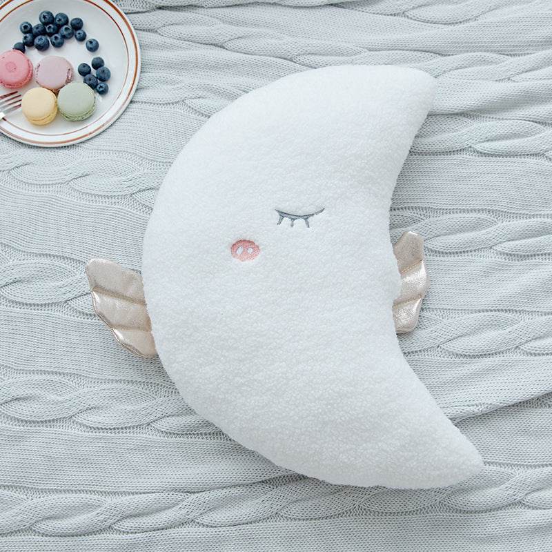 New Stuffed Angel Cloud Moon Star Plush Pillow Soft Cushion Cloud Stuffed Plush Toys for Children Baby Kids Pillow Girl - Mubimart