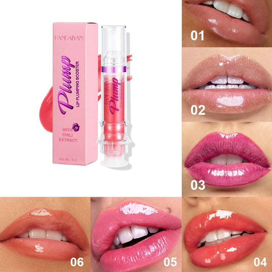 New Tube Lip Rich Lip Color Slightly Spicy Lip Honey Lip Glass Mirror Face Lip Mirror Liquid Lipstick - Mubimart