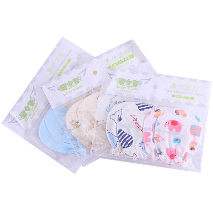 Newborn Baby Anti-scratch Face Artifact 0 Cotton Breathable Summer 3-12 Months 6 Newborn Baby Spring And Autumn Thin Gloves - Mubimart