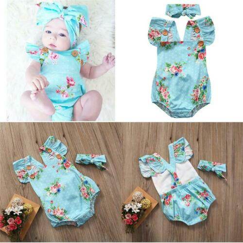Newborn Baby Clothes Sleeveless Girl Clothes 2pcs set - Mubimart