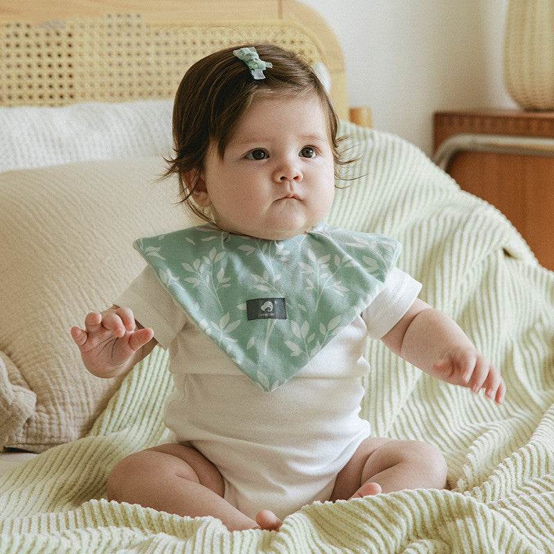 Newborn Baby Food Supplement Bib Saliva Towel Waterproof Milk Spilt Bath Mat - Mubimart