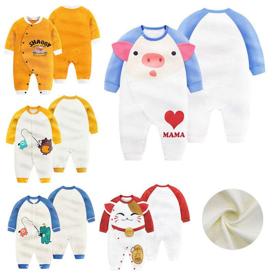 Newborn Baby One-Piece Romper Three-Month Baby Outing Clothes - Mubimart