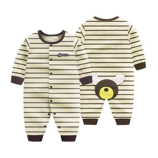 Newborn Baby One-Piece Romper Three-Month Baby Outing Clothes - Mubimart