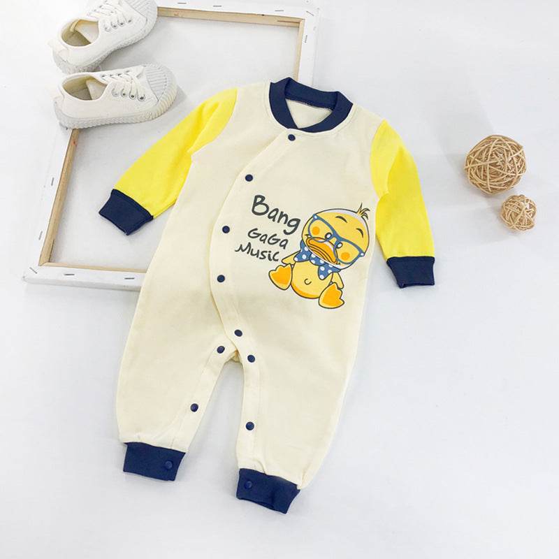 Newborn Baby One-Piece Romper Three-Month Baby Outing Clothes - Mubimart