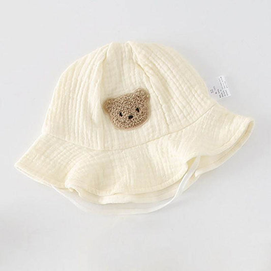Newborn Baby Summer Gauze Models Long-sleeved Men And Women Hat 0 Full Months 3-6 Thin Section - Mubimart