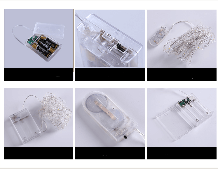 Newsoo copper line star lights LED lights flashing lights string lights star girl heart room dormitory layout decoration - Mubimart