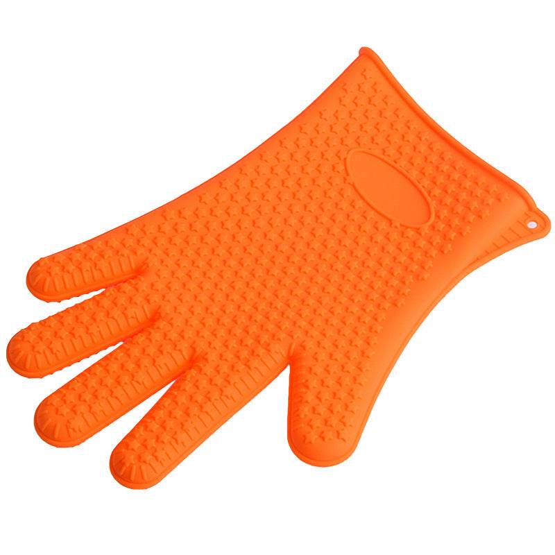Non-slip silicone gloves microwave oven gloves tools microwave oven insulation gloves - Mubimart