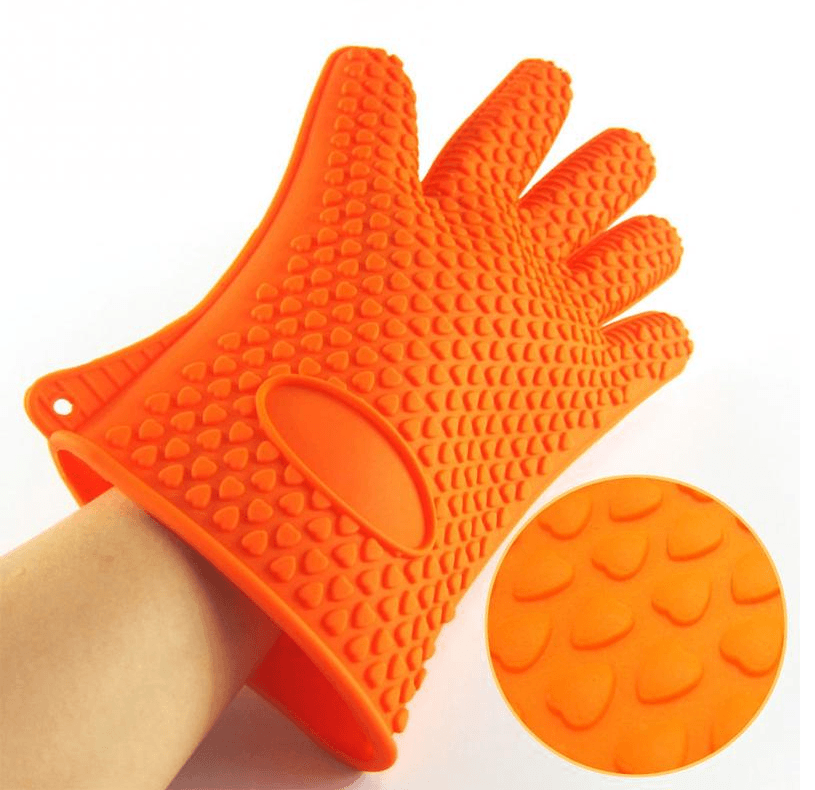 Non-slip silicone gloves microwave oven gloves tools microwave oven insulation gloves - Mubimart