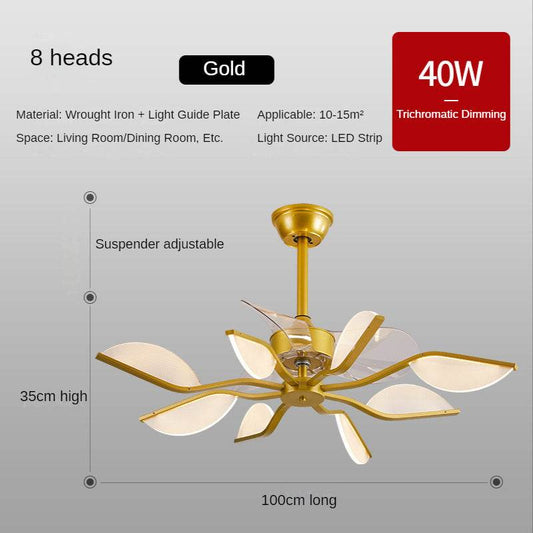 Nordic Fan Lamp Restaurant Ceiling Fan - Mubimart