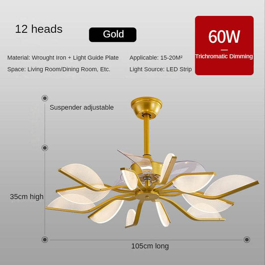 Nordic Fan Lamp Restaurant Ceiling Fan - Mubimart