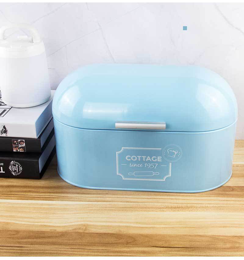 Nordic Thickened Home Iron Art Storage Box Bread Box - Mubimart