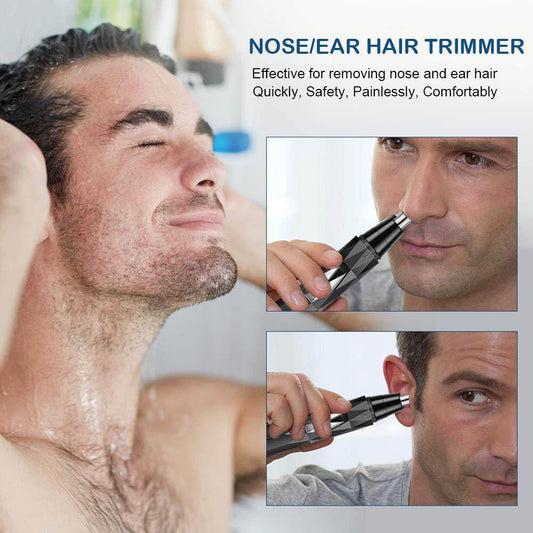 Nose Hair Trimmer Rechargeable Shaving Nose Trimmer Cleaning Mini Pogonotomy Repair - Mubimart