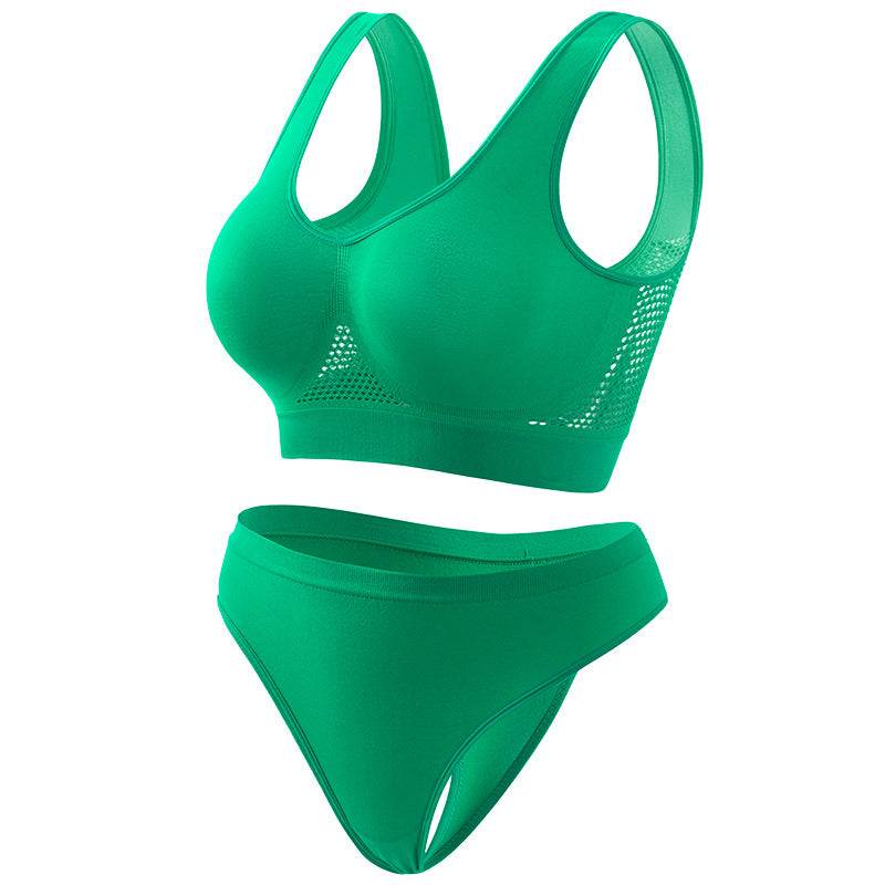 Women's Push-up Yoga Exercise Bra Set - Mubimart