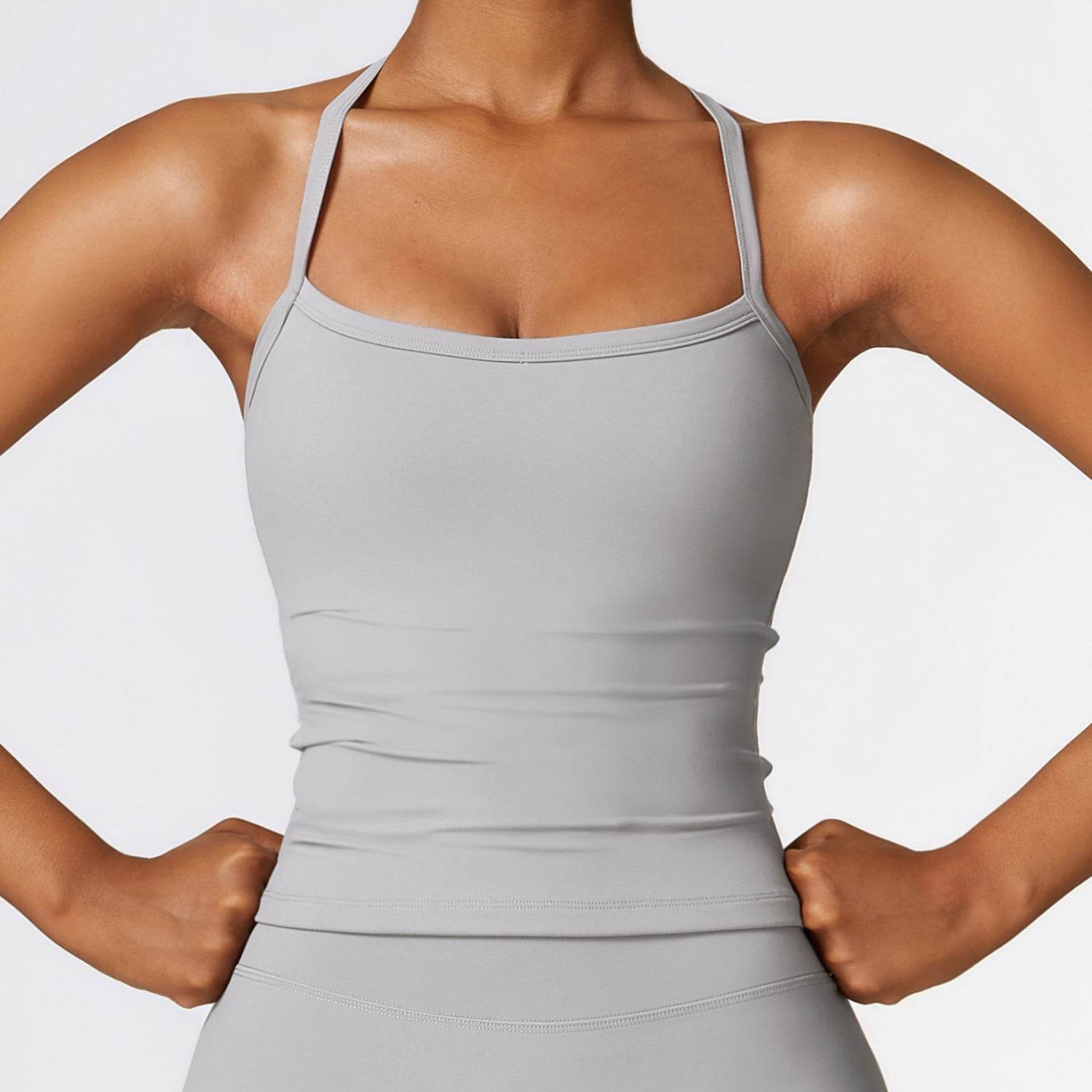Beauty Back Yoga Vest Quick-drying Workout Top Sports Vest - Mubimart