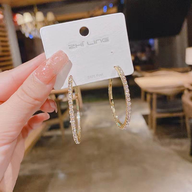 Simple Hoop Earrings Women - Mubimart