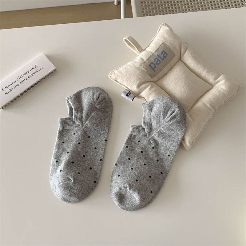 Dot Women's Low-cut Liners Socks Invisible - Mubimart