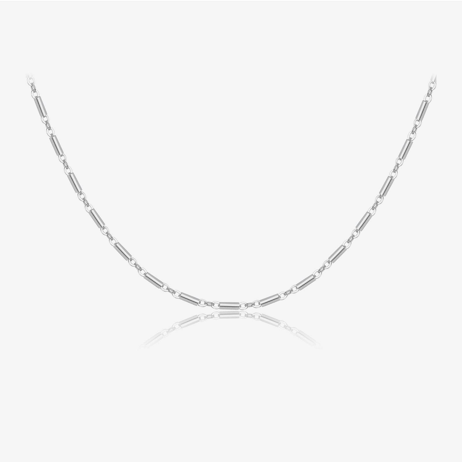 S925 Sterling Silver Necklace For Women Without Pendants Choker Single Chain Box Chain - Mubimart