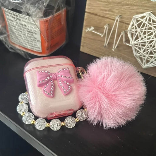 Diamond Bow For AirPods 23 Generation Bluetooth Headset - Mubimart