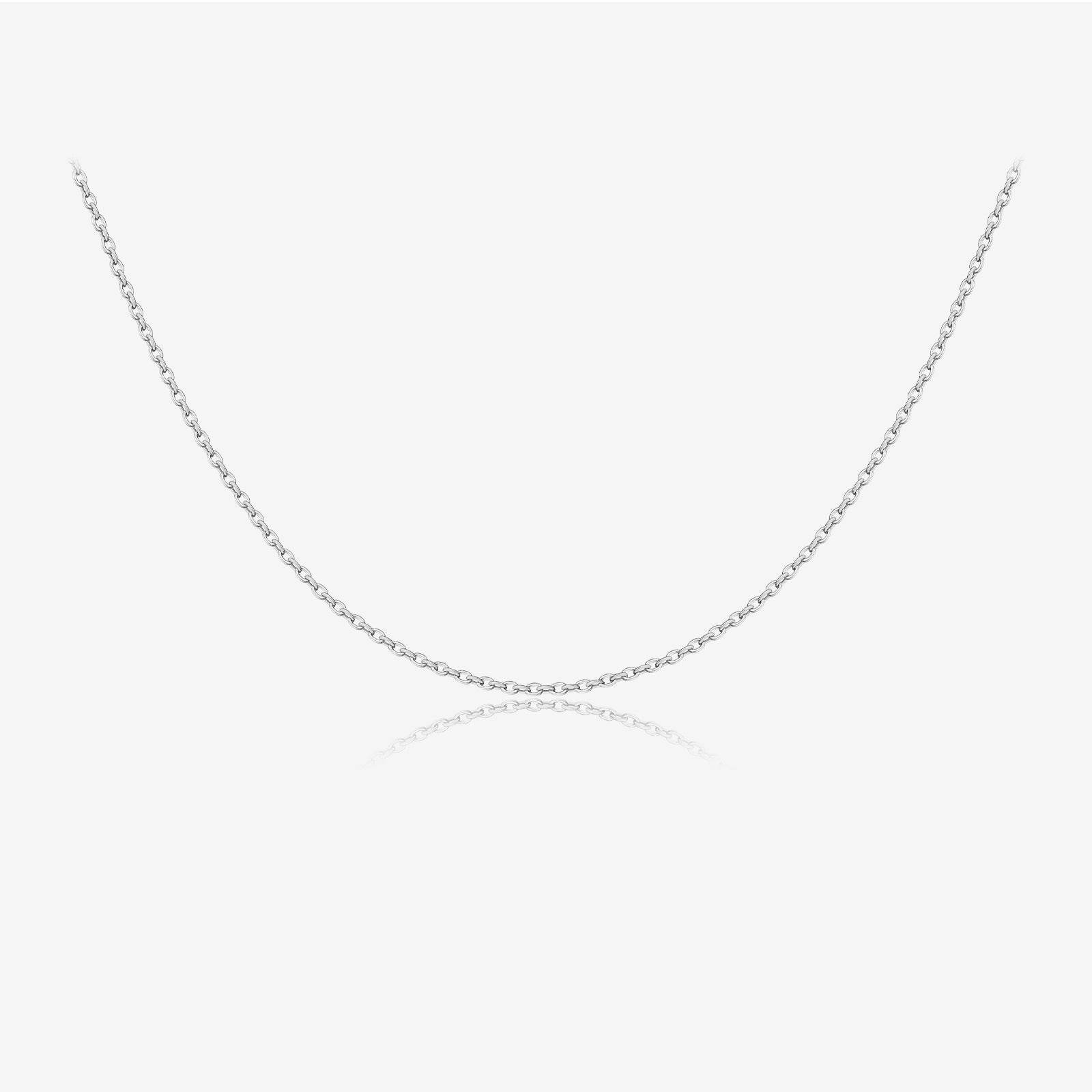 S925 Sterling Silver Necklace For Women Without Pendants Choker Single Chain Box Chain - Mubimart