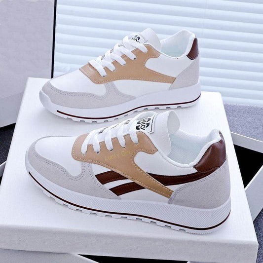 Student Running Sports White Daddy Shoes Women - Mubimart