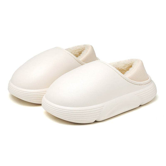 Boys And Girls Indoor Non-slip Waterproof Woolen Slipper - Mubimart