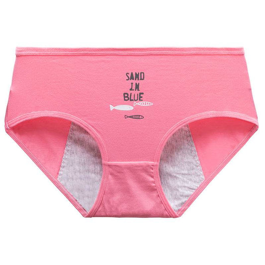 Cartoon Student Development Menstrual Period Panties - Mubimart