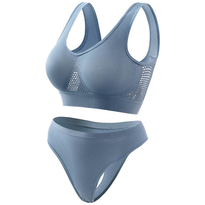 Women's Push-up Yoga Exercise Bra Set - Mubimart