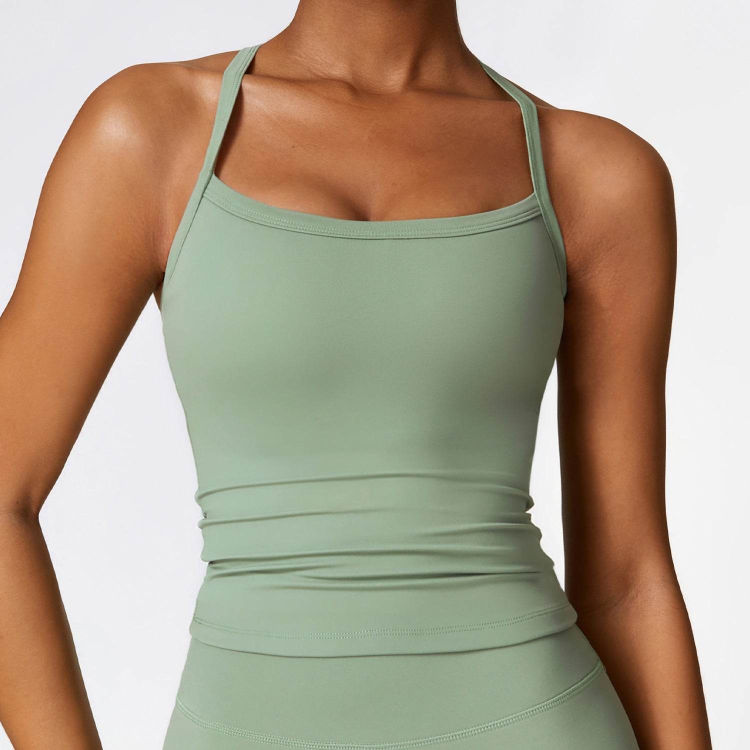 Beauty Back Yoga Vest Quick-drying Workout Top Sports Vest - Mubimart