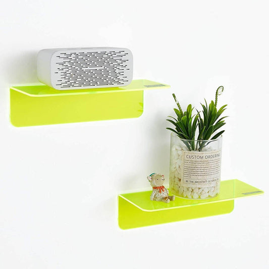Color Floating Shelf Wall-mounted Rack Punch-free Wall Mounted Storage Rack - Mubimart