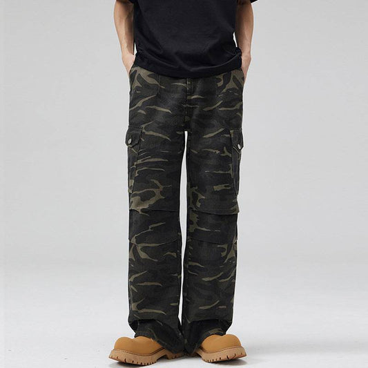 Paratrooper Camouflage Cargo Pants Men And Women Multi-pocket - Mubimart
