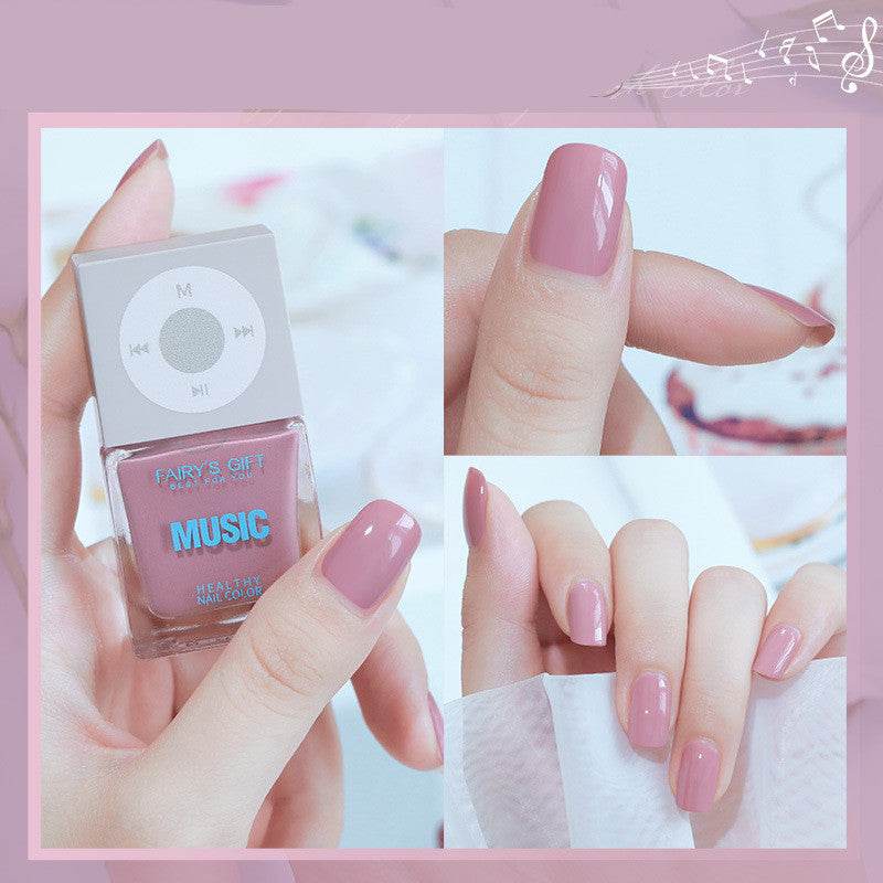 Odorless, Baking-free Nail Polish, Non-peelable Oily Nail Polish, Cherry Color Nail Polish - Mubimart