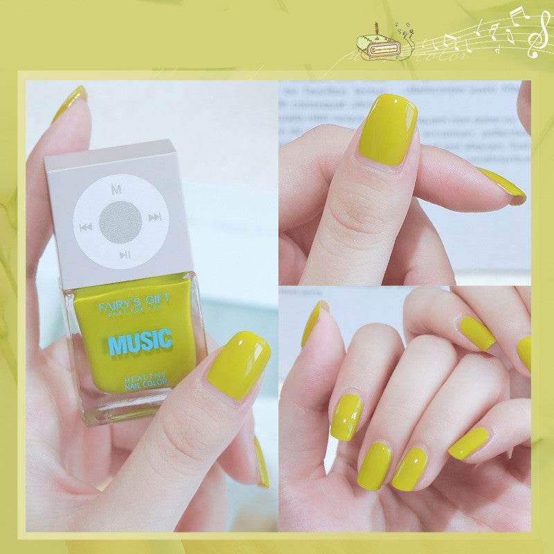 Odorless, Baking-free Nail Polish, Non-peelable Oily Nail Polish, Cherry Color Nail Polish - Mubimart