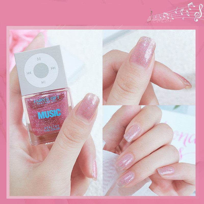 Odorless, Baking-free Nail Polish, Non-peelable Oily Nail Polish, Cherry Color Nail Polish - Mubimart