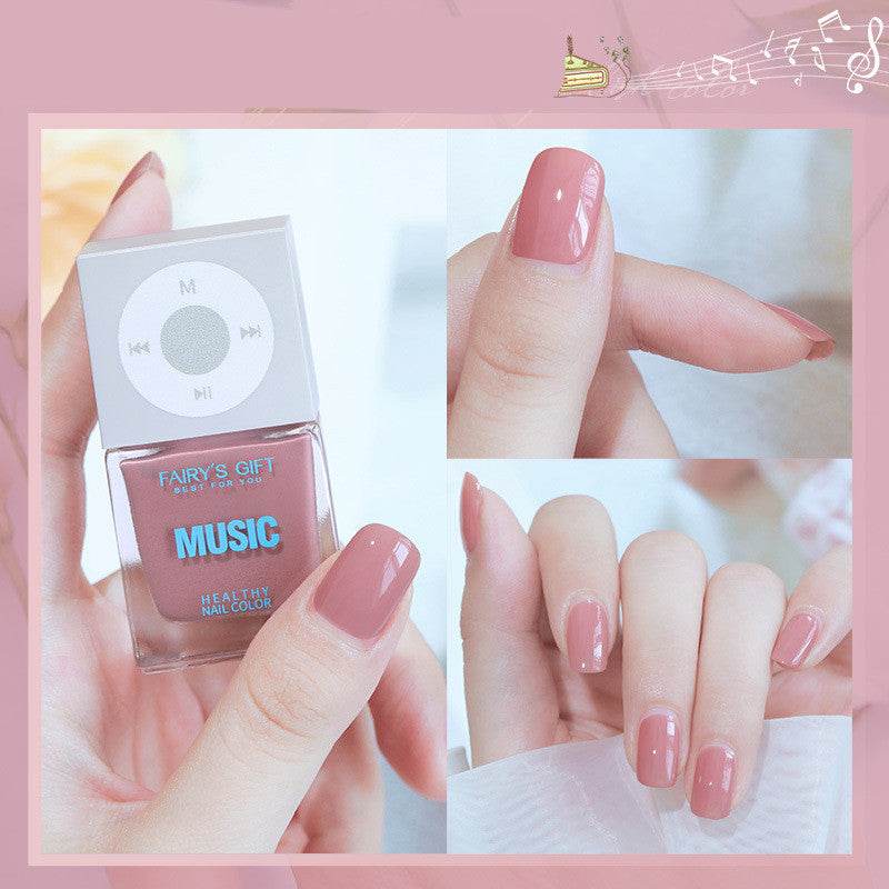 Odorless, Baking-free Nail Polish, Non-peelable Oily Nail Polish, Cherry Color Nail Polish - Mubimart