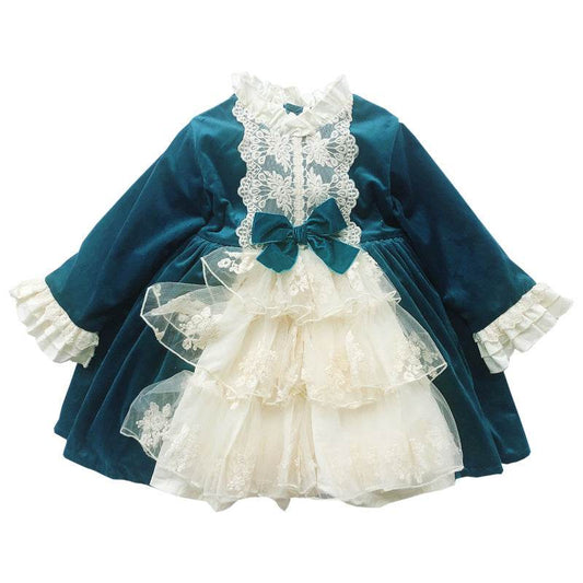 One Year Old Dress Baby Girl Dress Spring Summer Dress Foreign Child Lolita Spanish Girl Princess Dress - Mubimart