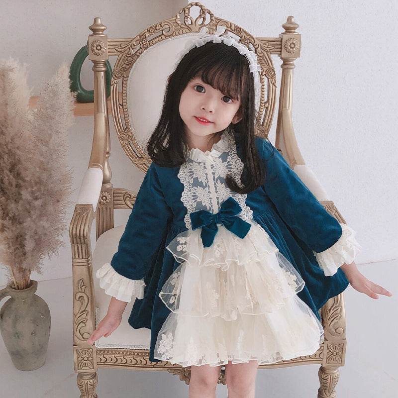 One Year Old Dress Baby Girl Dress Spring Summer Dress Foreign Child Lolita Spanish Girl Princess Dress - Mubimart