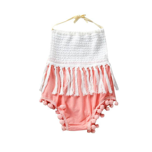 One-piece Harness Sleeveless Triangle Climbing Outfit - Mubimart