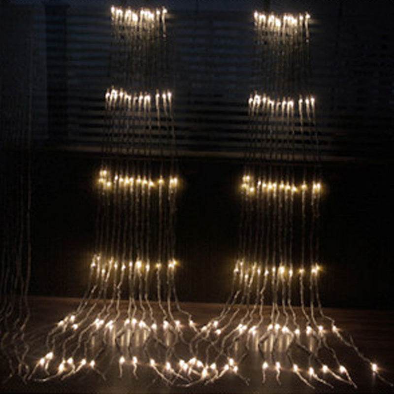 Outdoor Background Layout Of Net Lights And Water String Lights - Mubimart
