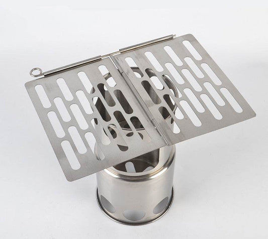 Outdoor Picnic Simple Portable Mini Barbecue Grill Grill Plate Stainless Steel Folding Grill Grill Grill - Mubimart