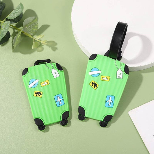 PVC Soft Rubber Silicone Plastic Luggage Tag Tag - Mubimart