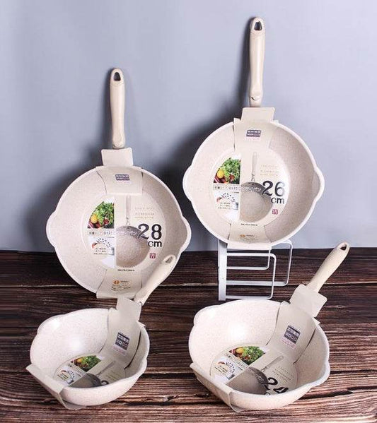 Pan small frying pan deep type home wok nougat pot non-stick pan - Mubimart