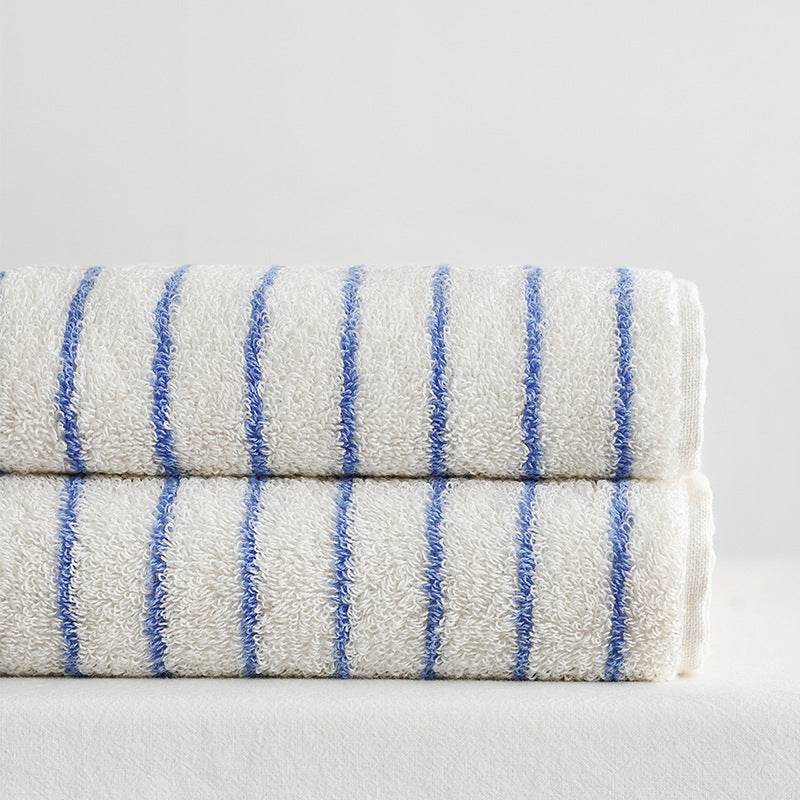 Parent-child Large Rhombus Striped Long-staple Cotton Yarn-dyed Household Towels Bath - Mubimart