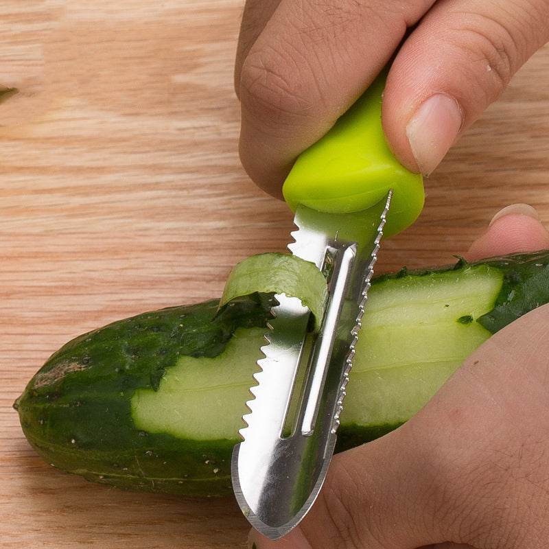 Peeler Dual-purpose Peeler Fruit Vegetable Potato Peeler Kitchenware Household Paring Knife Multi-purpose Stainless Steel Scales Scraper - Mubimart