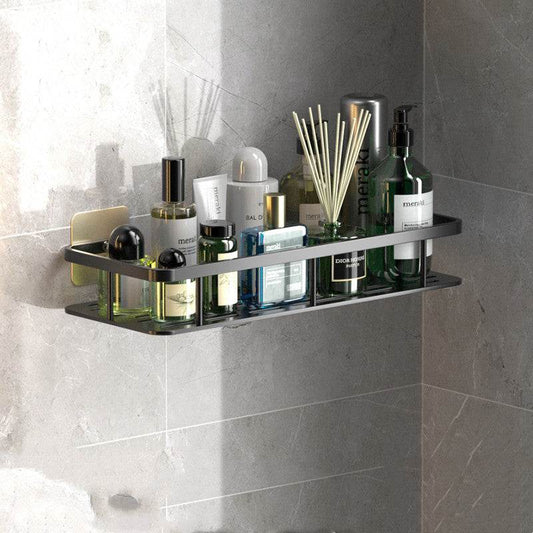 Perforation-free Wall-mounted Bathroom Shelf For Bathroom Storage - Mubimart