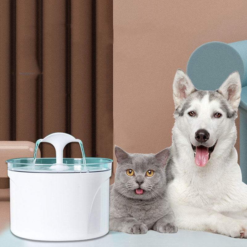 Pet Dog Cat Water Fountain Electric Automatic Water Feeder Dispenser Container LED Water Level Display For Dogs Cats Drink - Mubimart