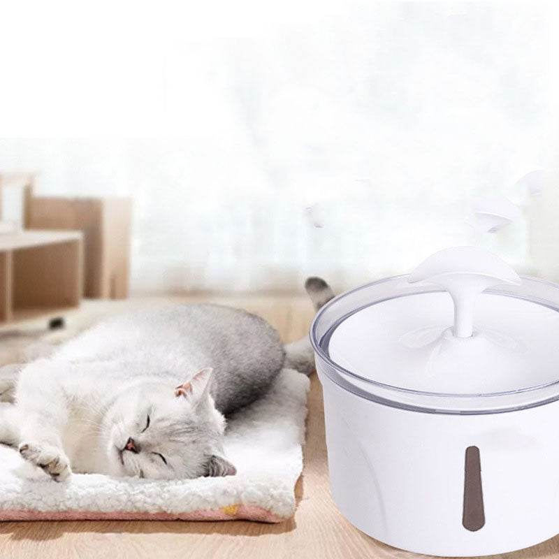 Pet Dog Cat Water Fountain Electric Automatic Water Feeder Dispenser Container LED Water Level Display For Dogs Cats Drink - Mubimart